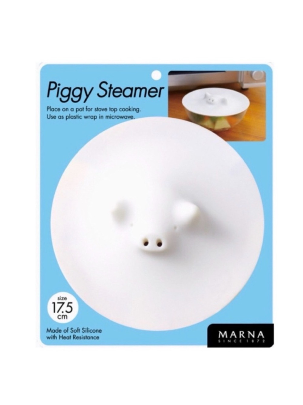 New Marna Piggy Silicon Pot Steamer Lid